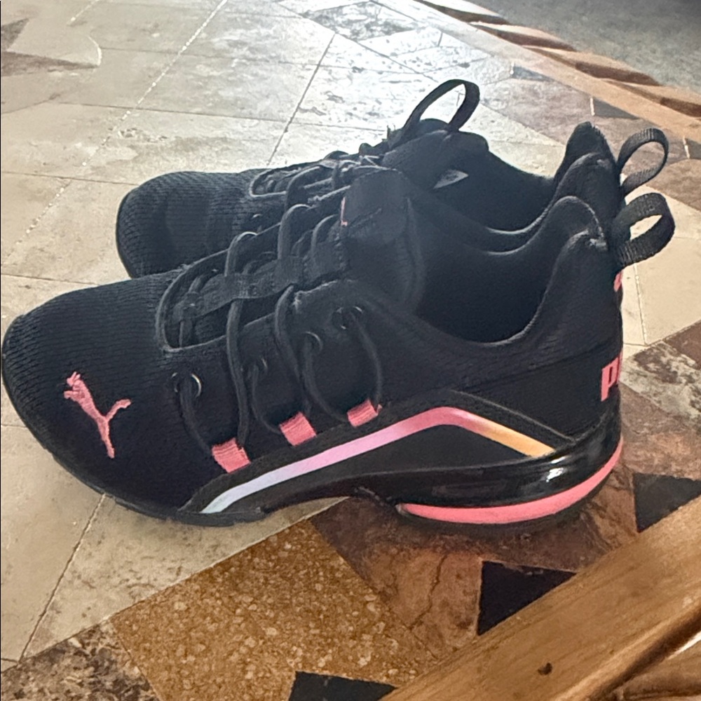 Puma Kids Sneakers Black and Pink
